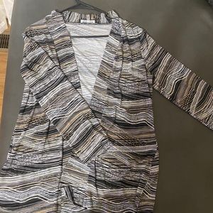 Kasper striped cardigan